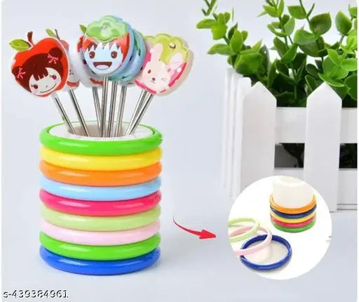 Multi-Color Pen Holder with Cute Character Pens